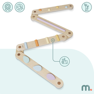 Stor sensorisk stig i trä - balansbana - 9 element