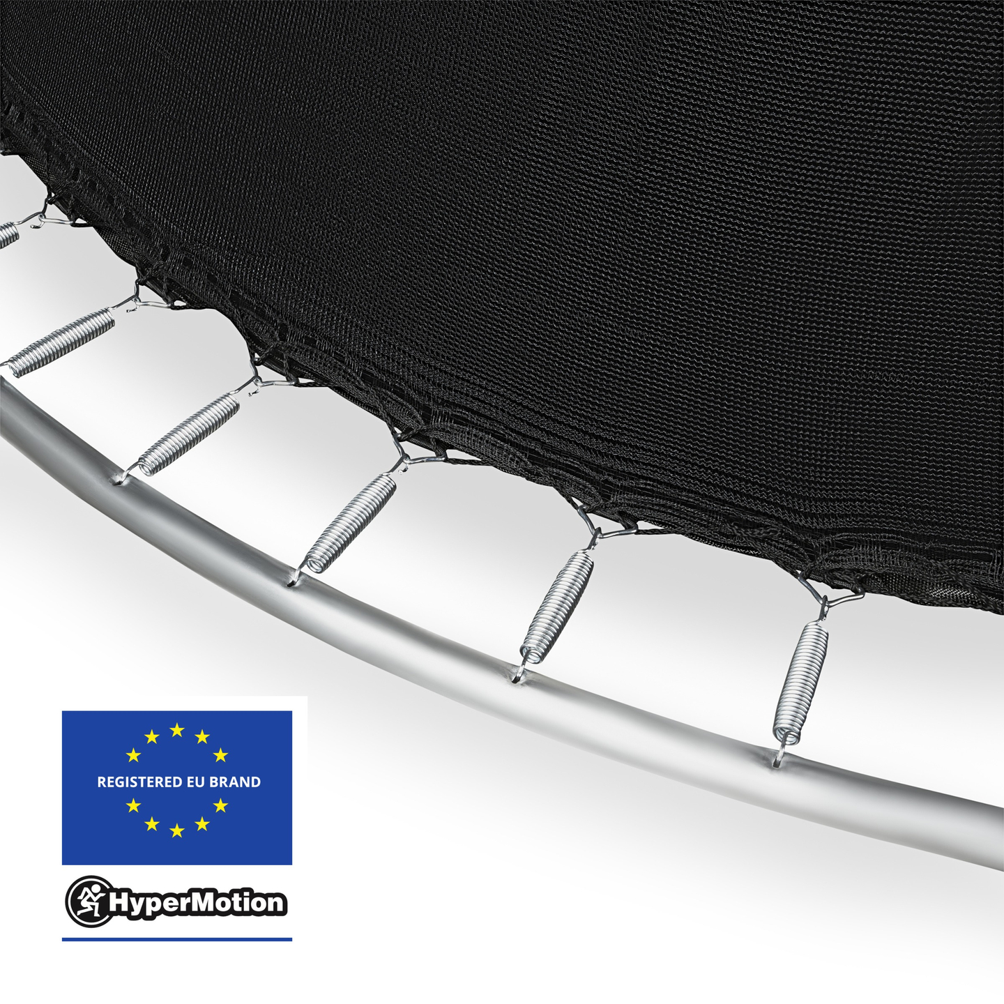 XXXL trädgårdstrampolin för barn HyperMotion - 487 cm 16FT - med stege och invändigt nät - för hem och trädgård - max 150 kg