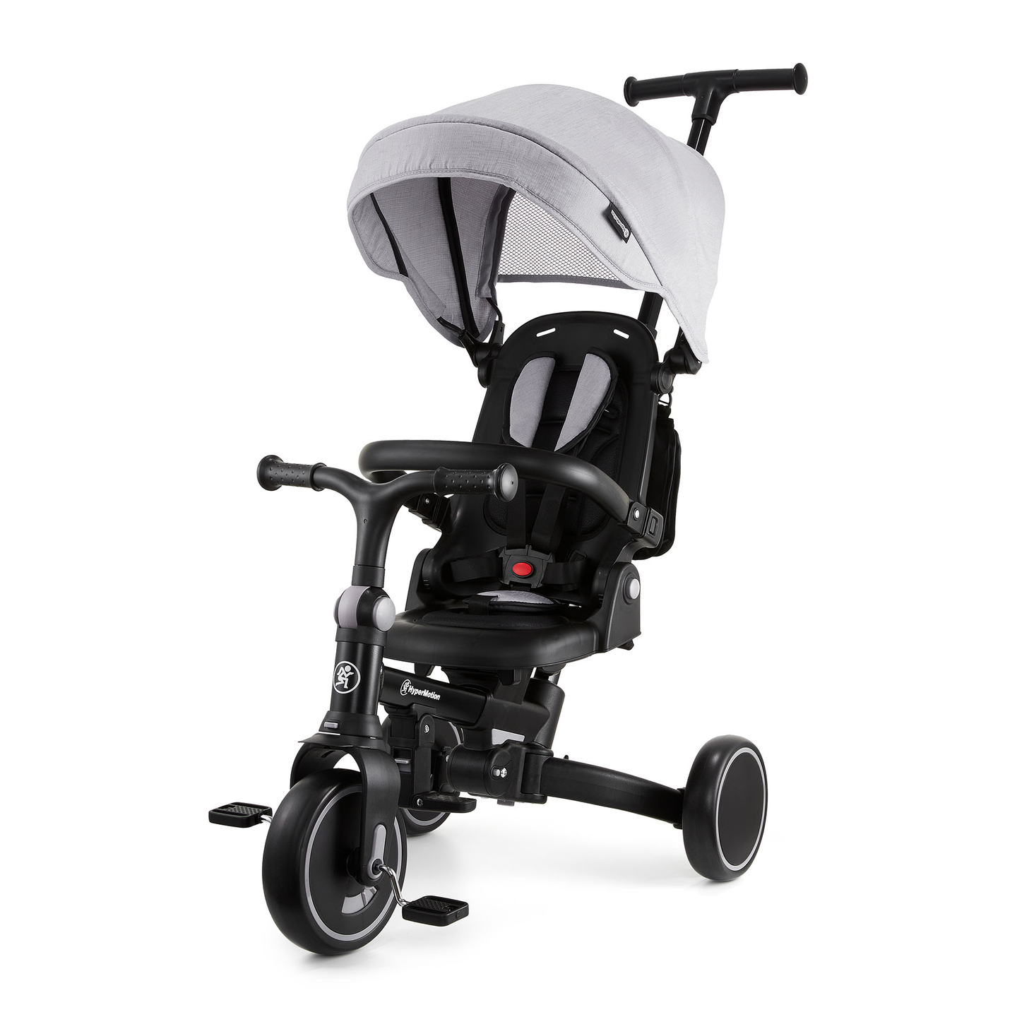 8in1 multifunktionell trehjuling TOBI FOREST - grå