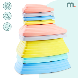 Färgglada balansstenar - 9 stycken