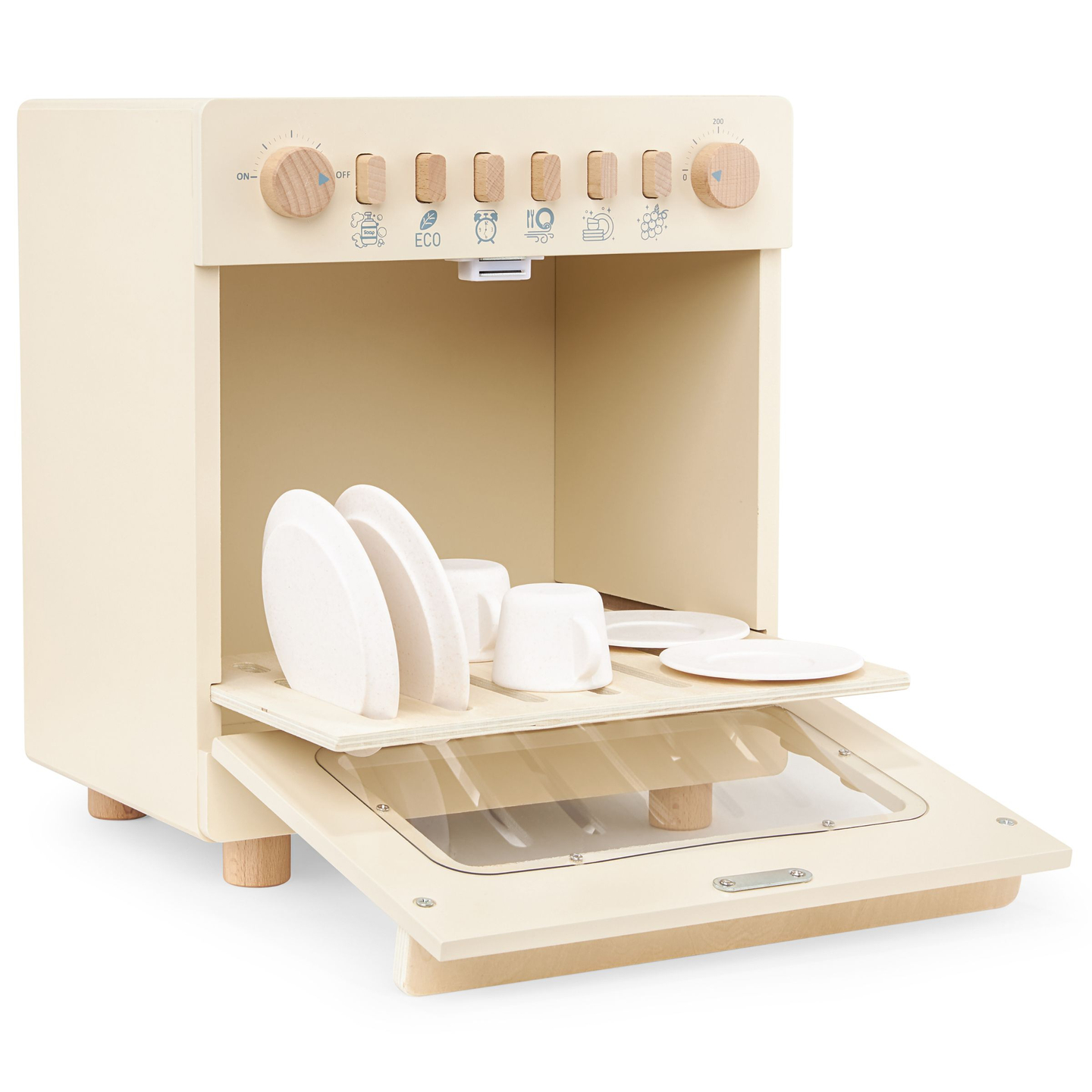 Trädiskmaskin med tillbehör