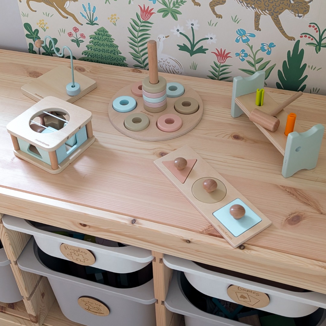 Montessori-leksaksset för barn 13-18 månader