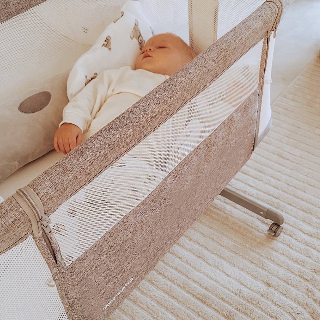 Förlängningsbarnsäng Moby-System LUNA 3in1 - grå