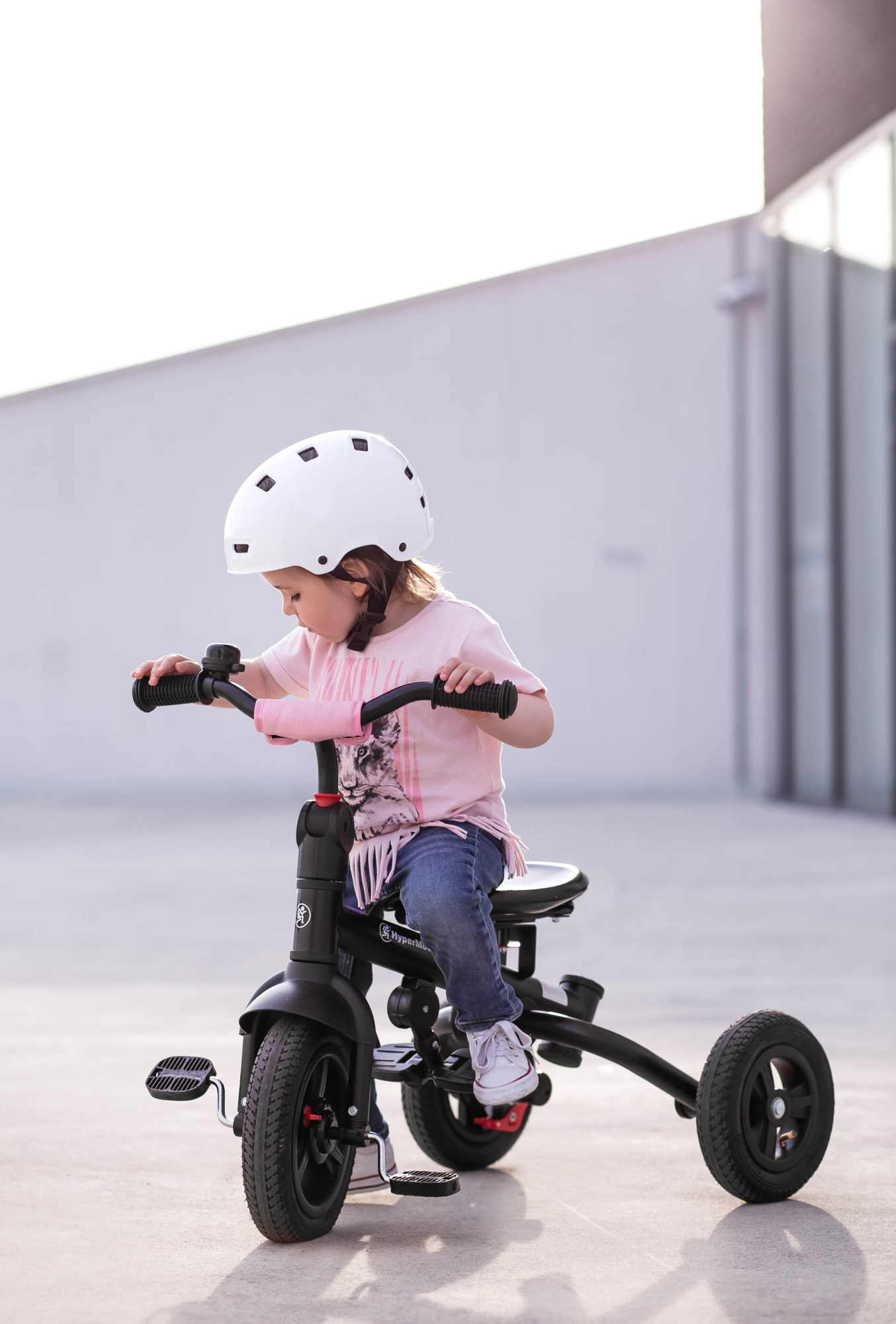 Tobi Velar trehjuling + regnfolie - rosa