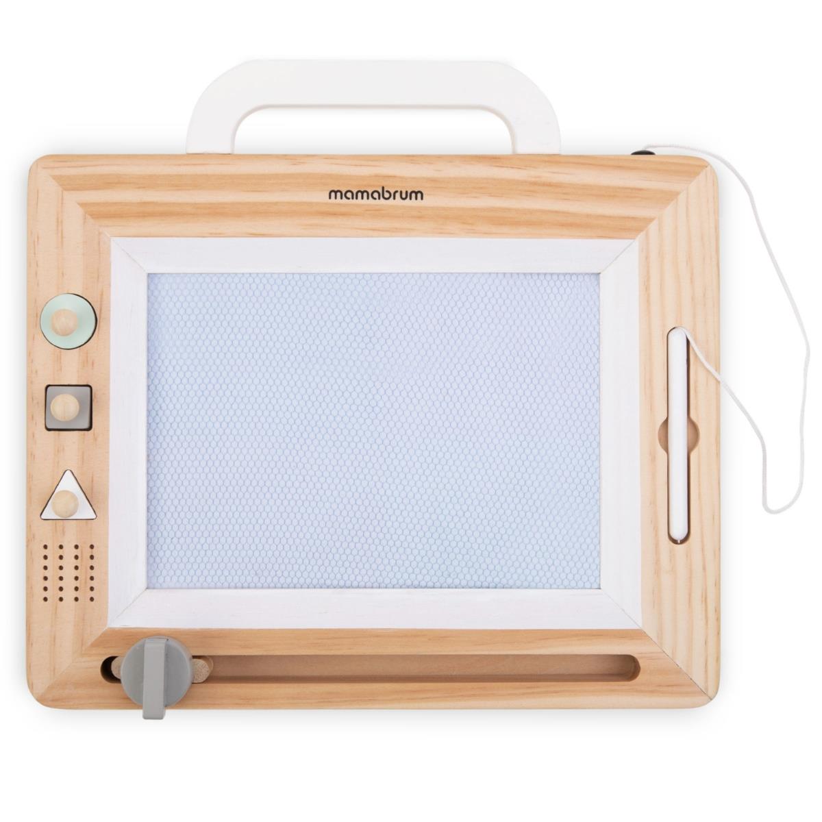 Träklippbok med stämplar - ritbord