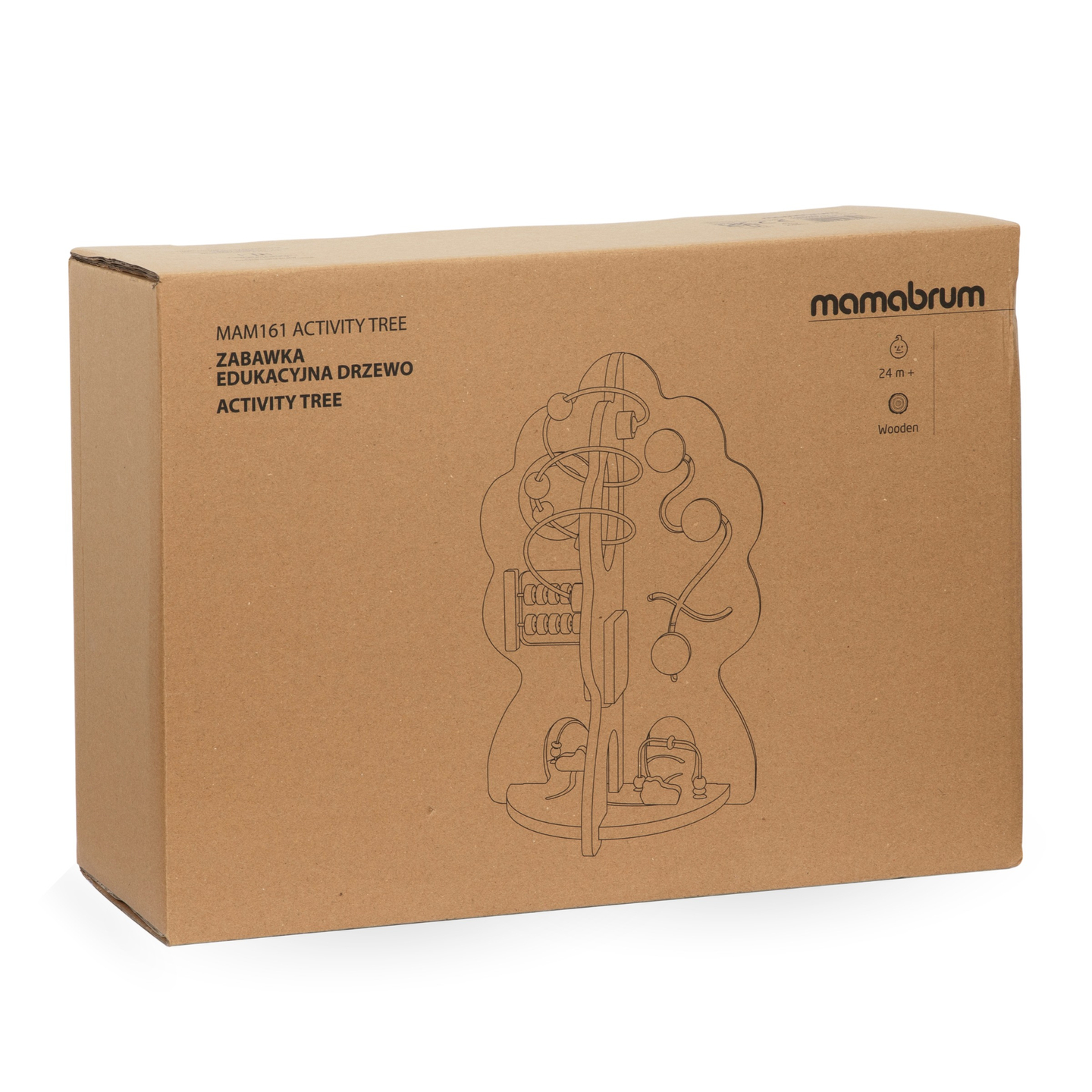 Trä pedagogisk leksak 10 i 1 - multifunktionellt träd