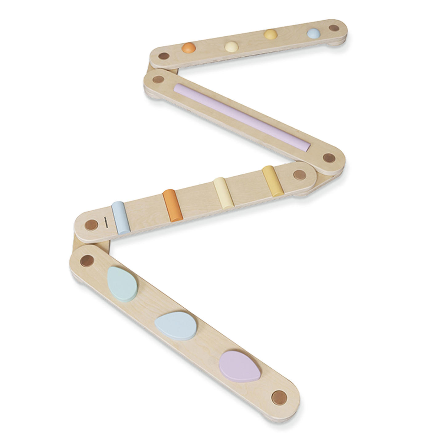 Stor sensorisk stig i trä - balansbana - 9 element