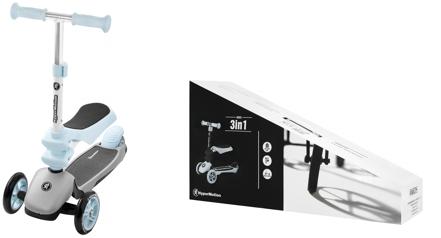 HyperMotion 3in1 balans trehjuling - blå