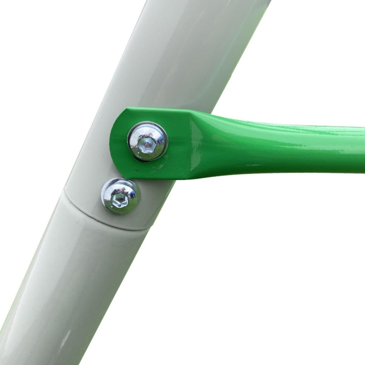 XL trädgårdslekplats för barn med en storkbo gunga, stege och klätternät