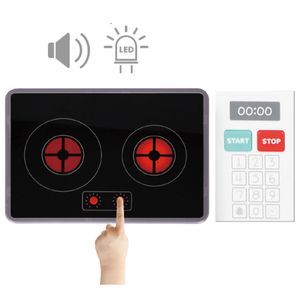 XXXL interaktivt hörnkök i trä med kylskåp, mikrovågsugn, ugn, diskmaskin och tillbehör - vit