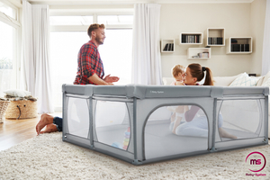 Stor lekpark 200 cm x 160 cm - lekplats för barn, torr bassäng