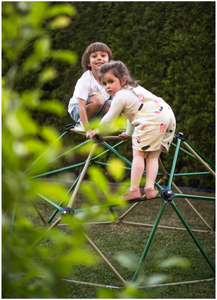 HyperMotion klätterdom för barn XL, geodom, trädgårdslekplats, diameter: 1,8 m