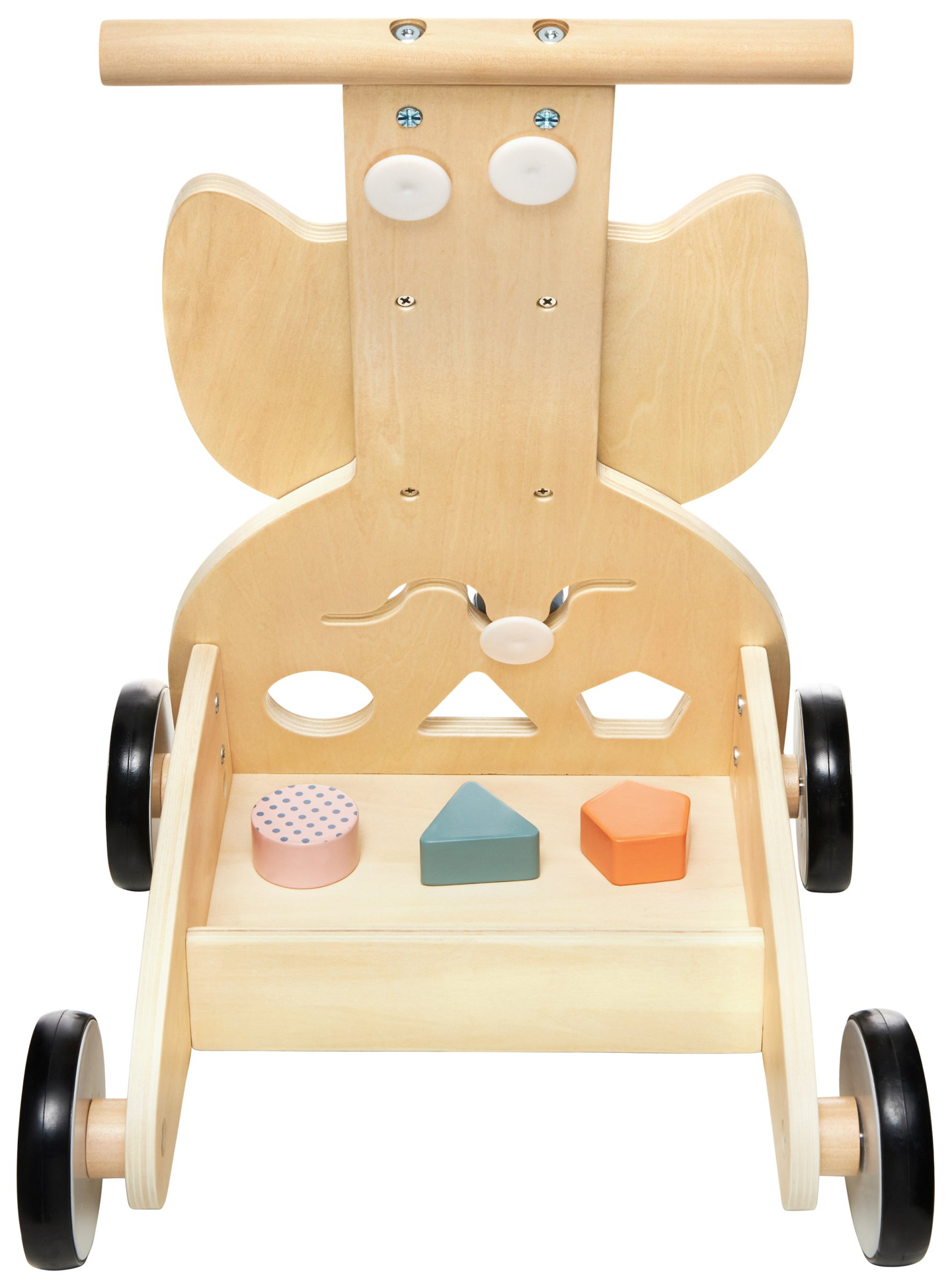 Multifunktionell gåstol - knuffare - barnvagn med klossar - Uggla