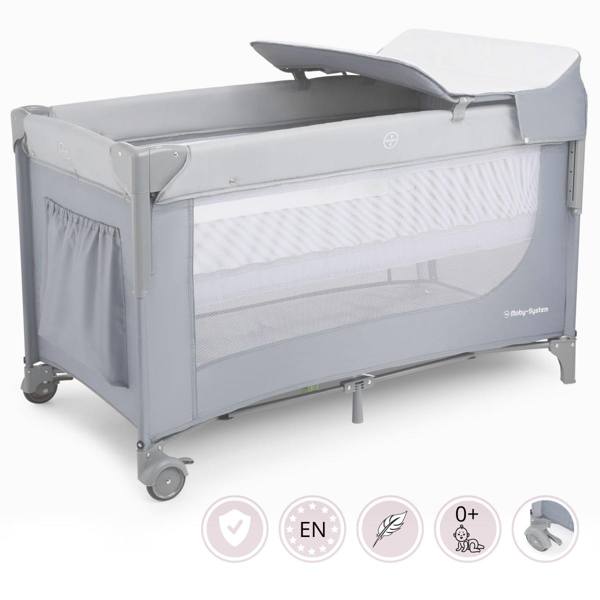 Closely 3-i-1-bärbarnsäng med skötbord, madrass och bärväska