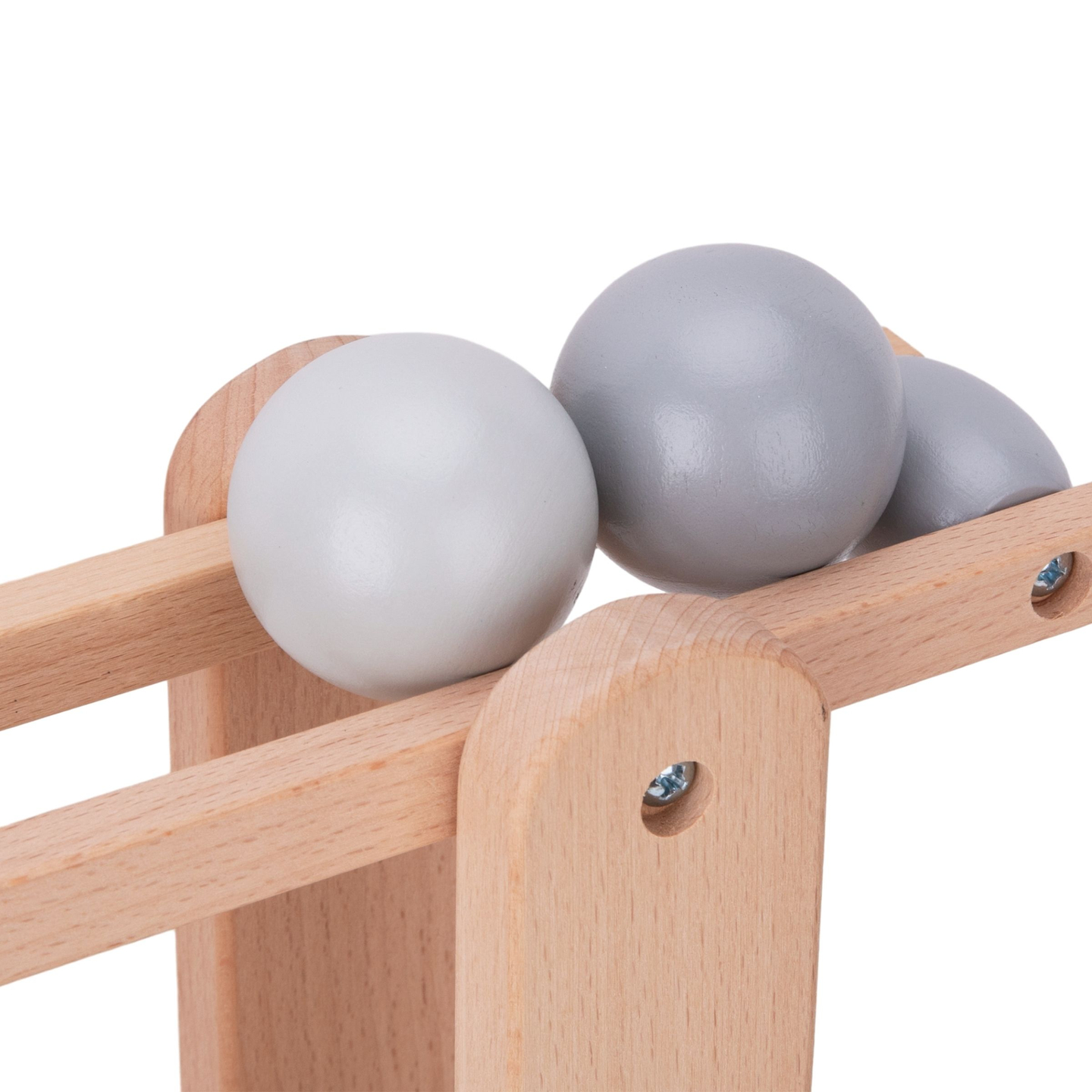 Stor återvändsgränd i trä - rutschkana med snurrande element