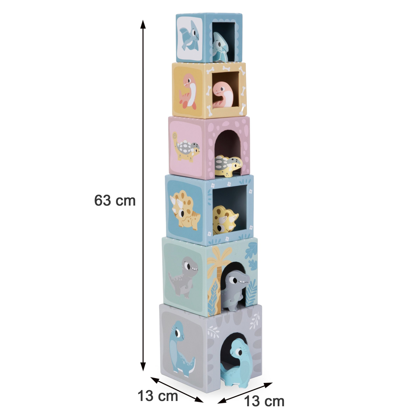 Sorteringstorn med figurer Dinosaurier
