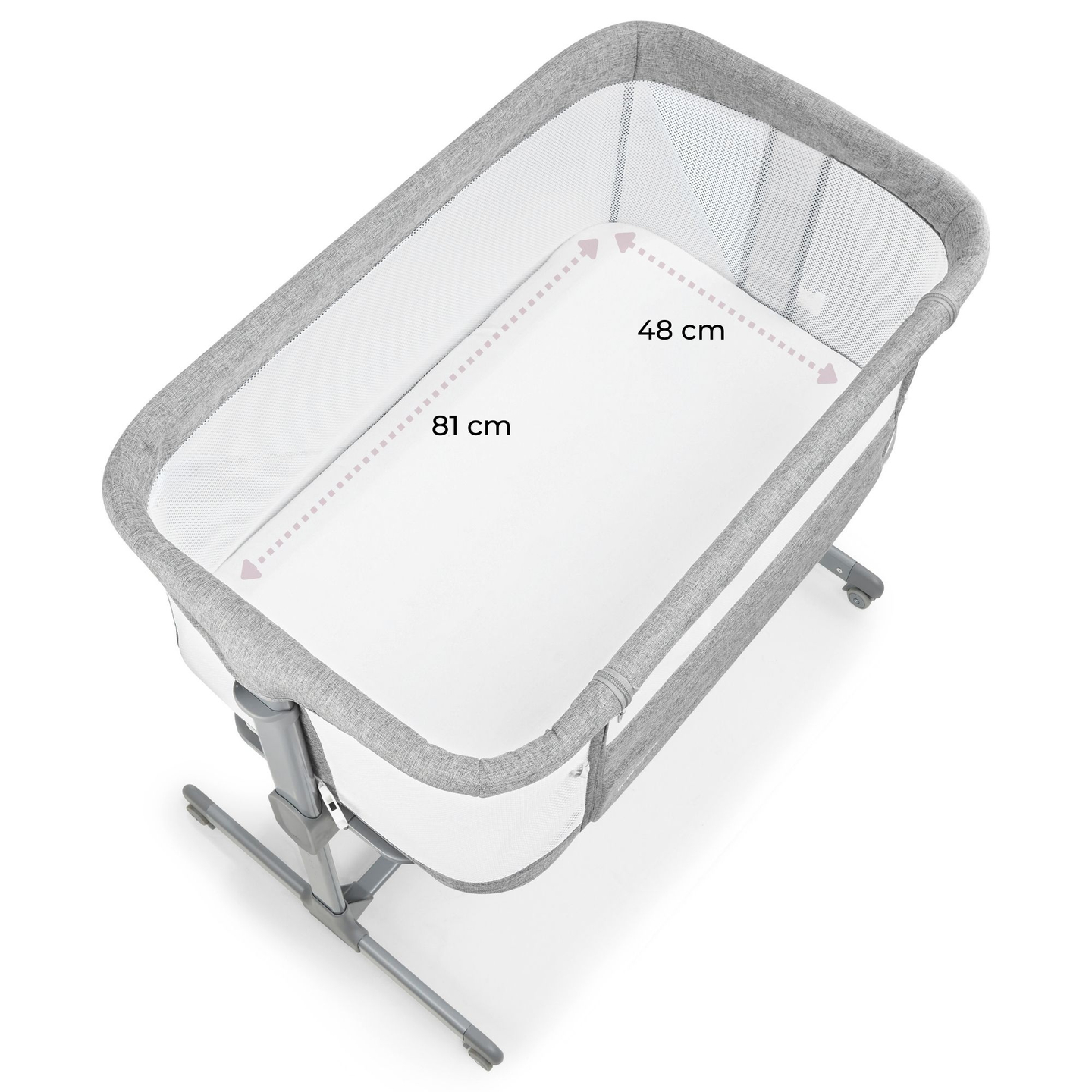 Förlängningsbarnsäng Moby-System LUNA 3in1 - grå