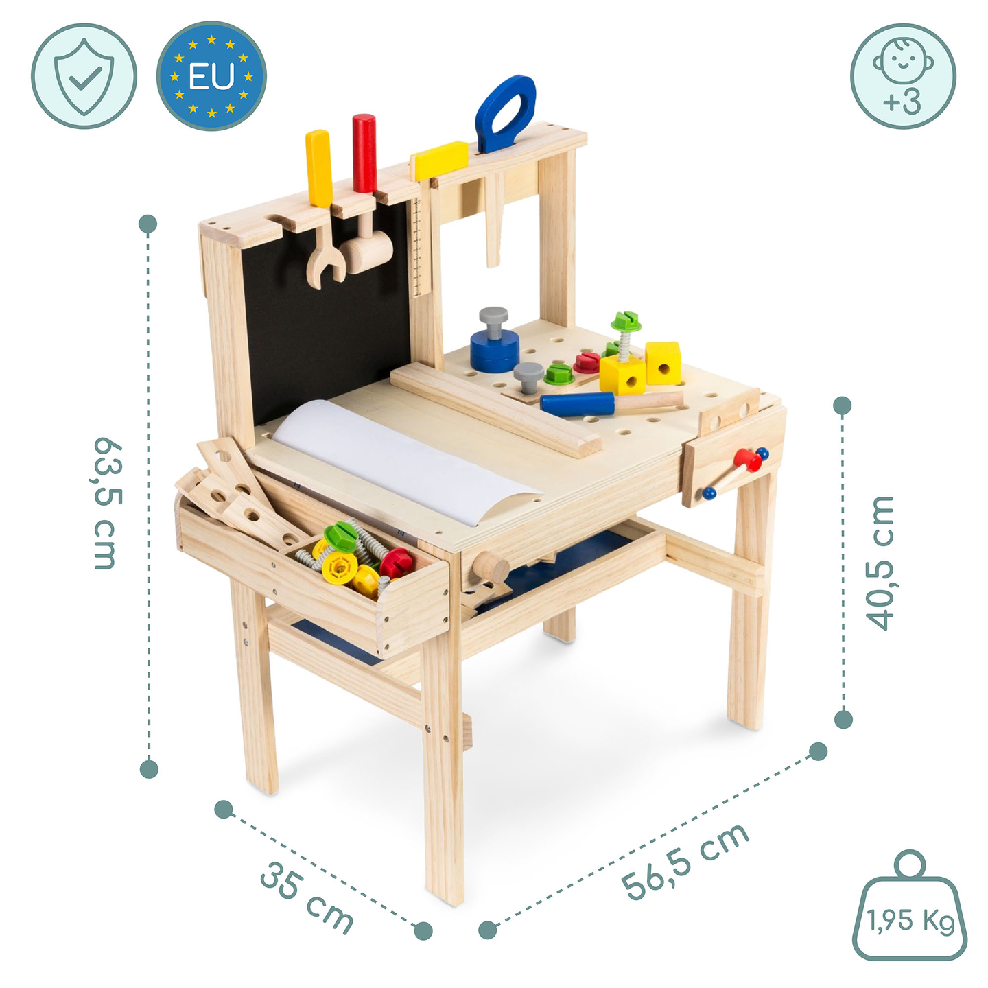 DIY-set i trä XXL - 75 bitar