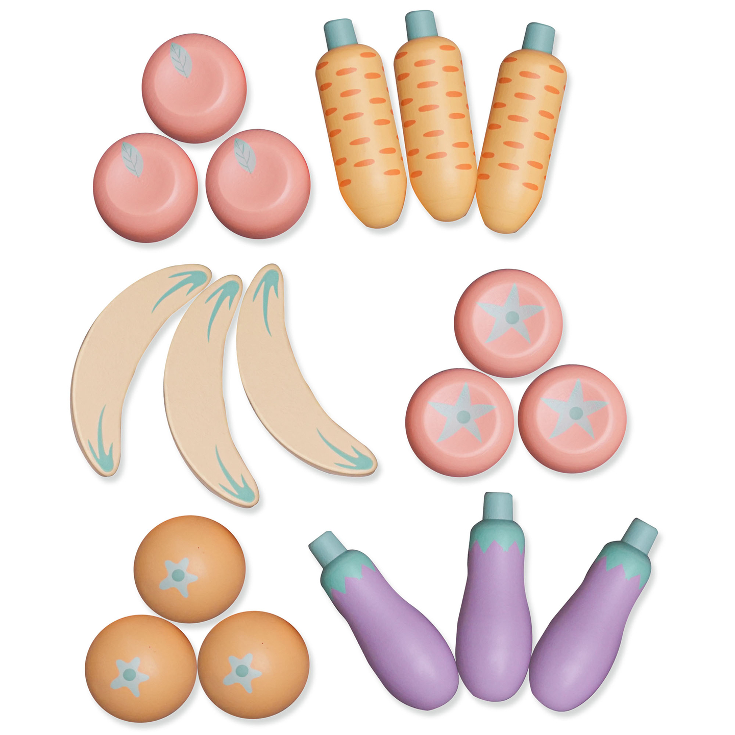 Stor XXXL-butik i trä för barn med snabbmatsbar - Corner shop + Kaffemaskin + Ugn + Kylskåp - 106 ac.