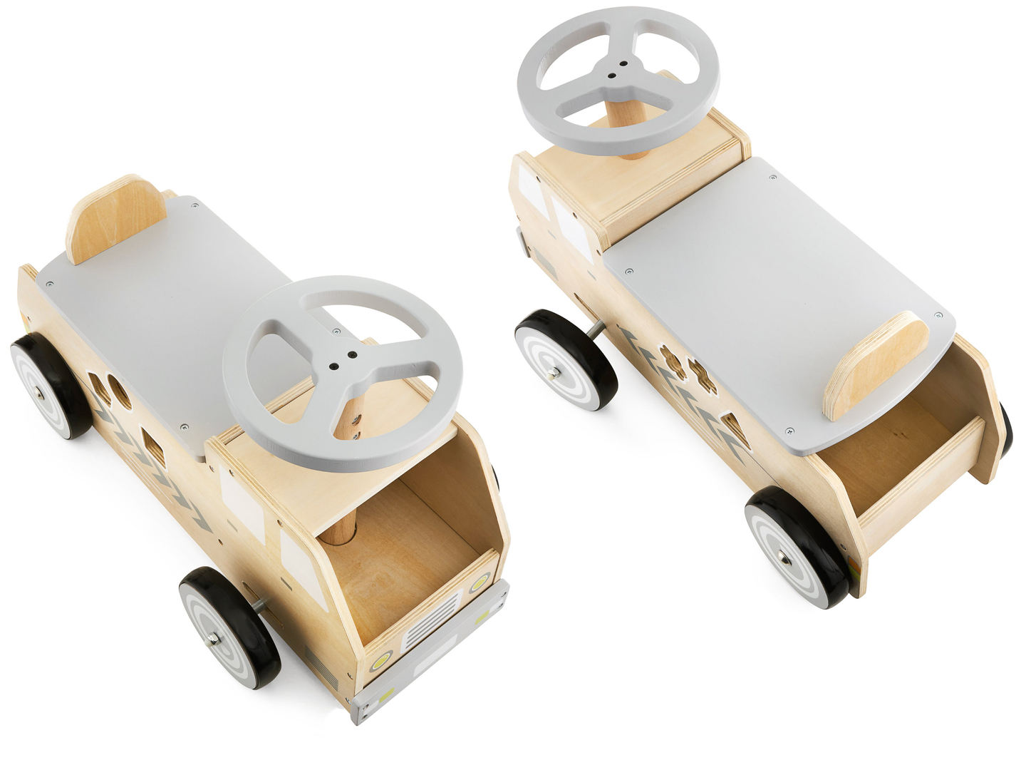 Träcykel, bil, bil med block