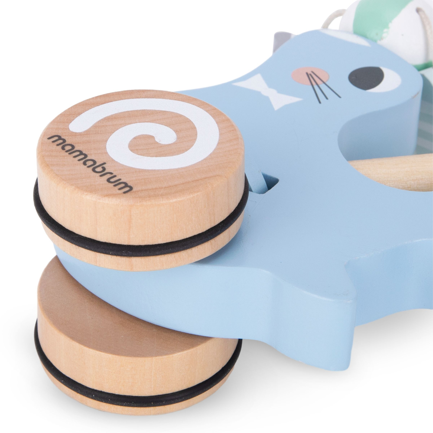 Träsäl med tryckknapp - tryckare