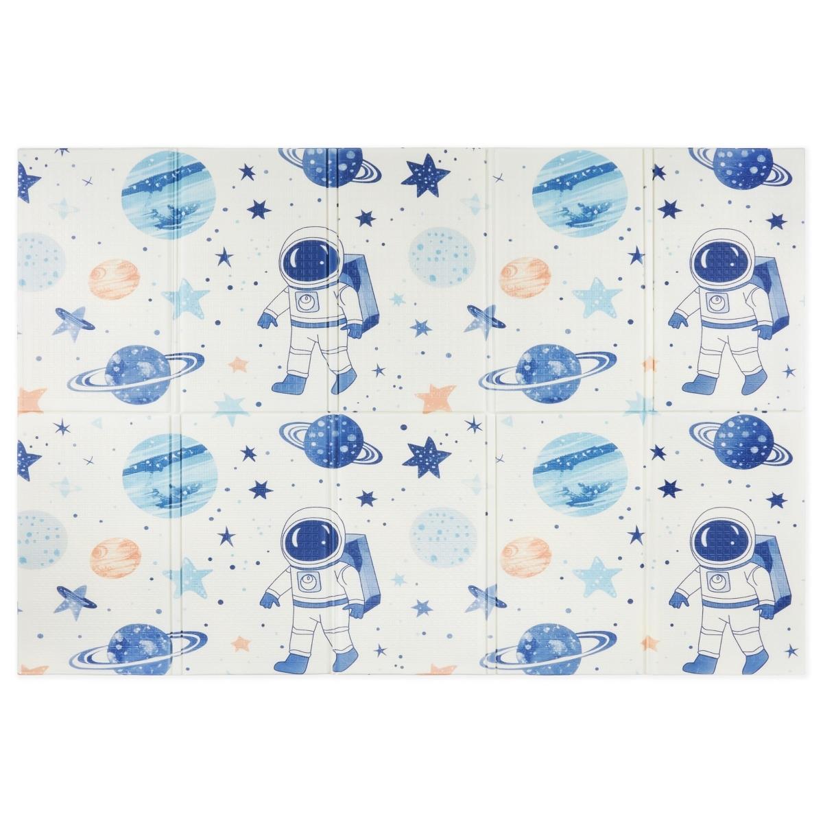 Dubbelsidig hopfällbar skummatta 180 x 120 x 1cm - Cosmos/Geometriska trianglar