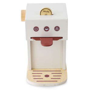 Kaffekapselmaskin i trä - kaffebar med tillbehör