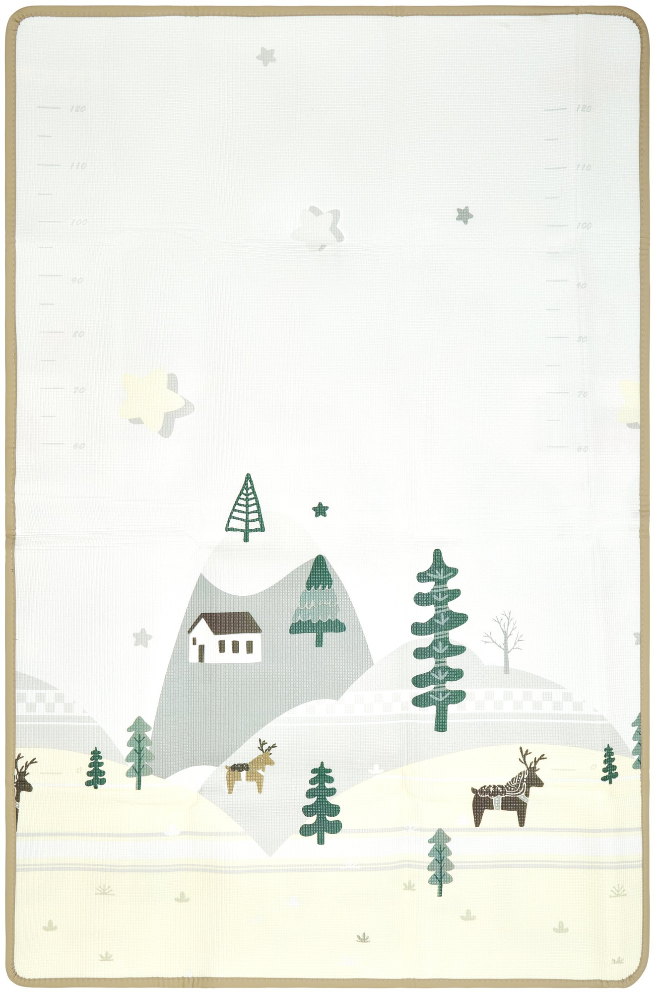 Dubbelsidig skumgummimatta - sagoland / vinterstad