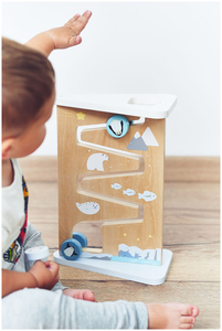 Trä med dubbelsidig sensorisk manipuleringsbräda