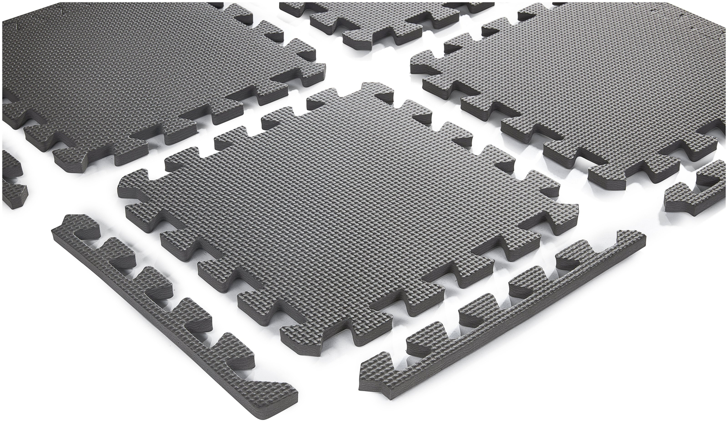 Skumpussel 12 st. - pedagogisk skumgummimatta 120 x 90 x 1.2cm med kant - rosa