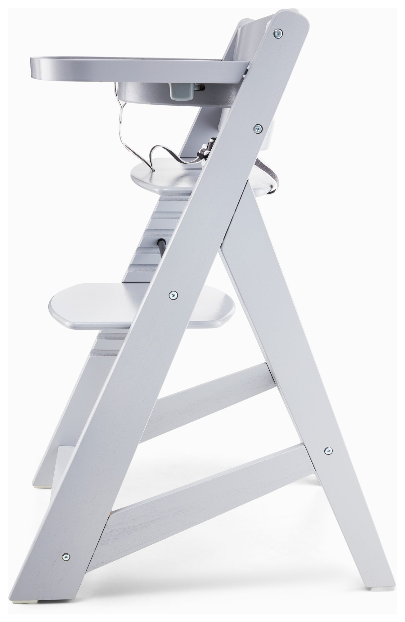 Träfåtölj Moby-System WOODY - grå färg