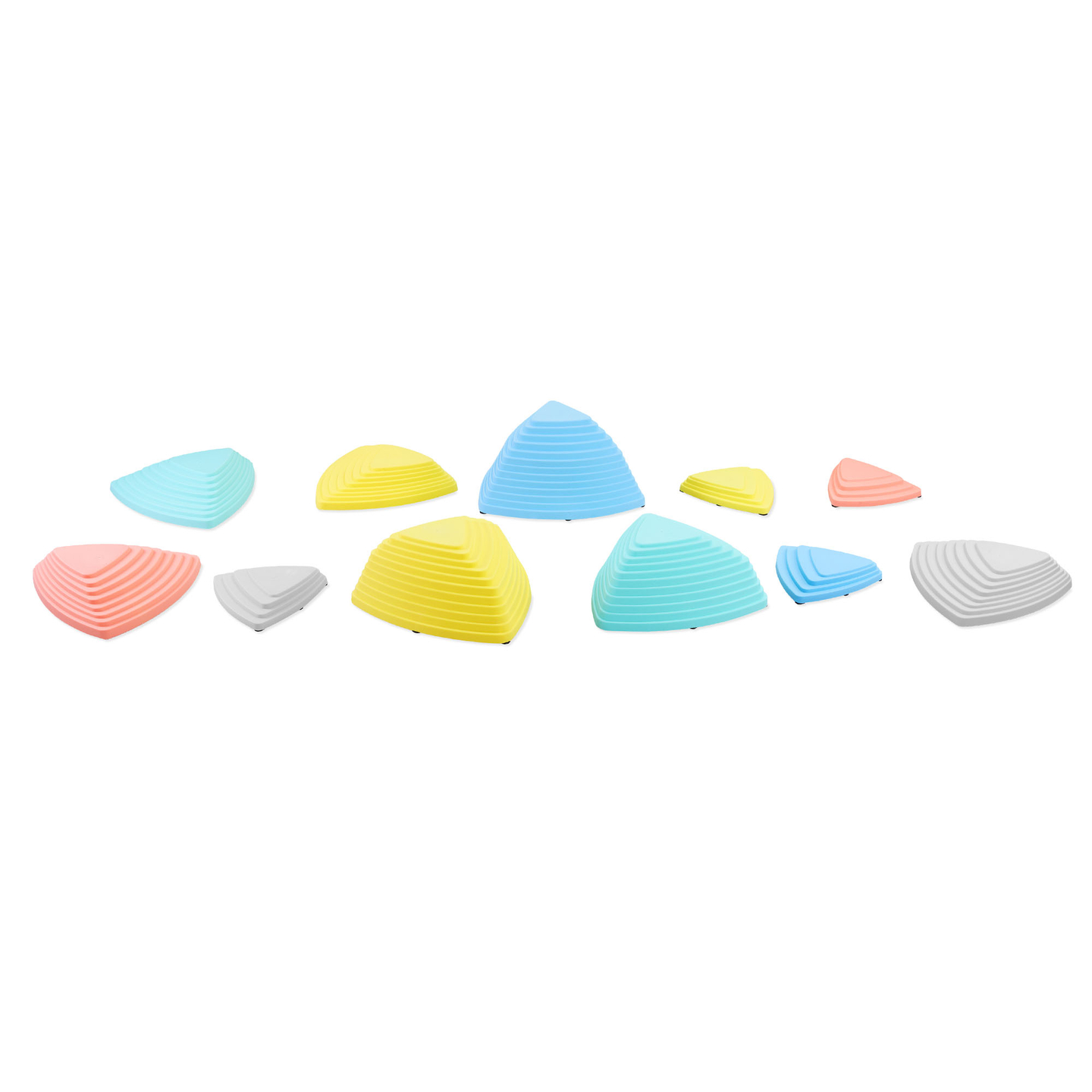 Färgade balanseringsstenar - 11 stycken
