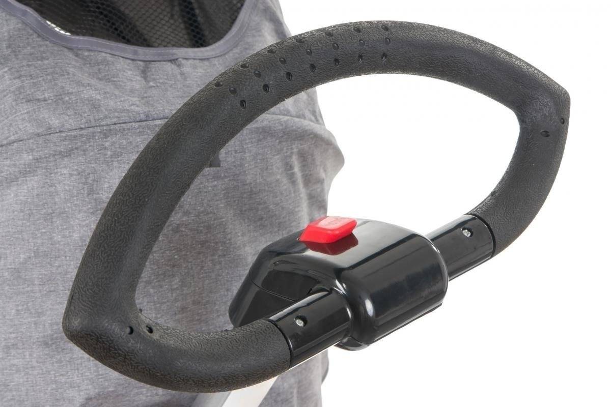 Tobi Velar trehjuling + regnfolie - grå