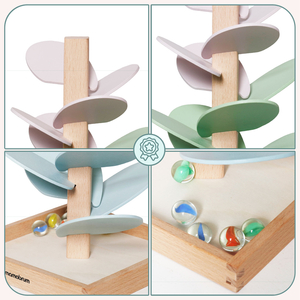 Kulodrom i trä - ljudträd med bollar