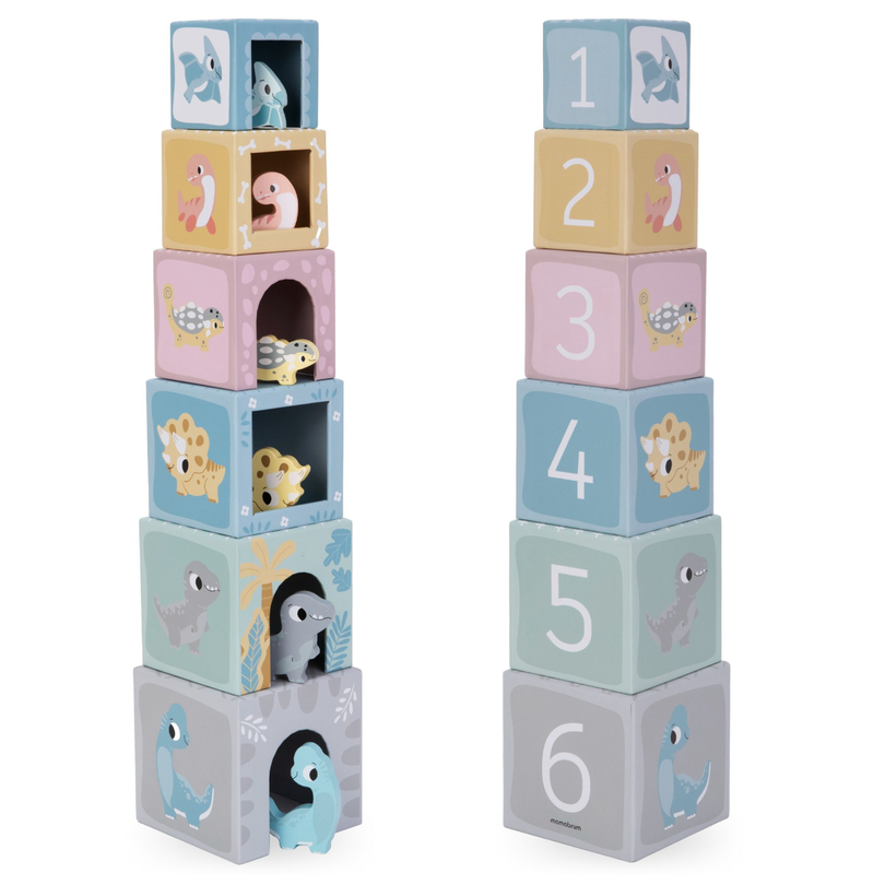 Sorteringstorn med figurer Dinosaurier