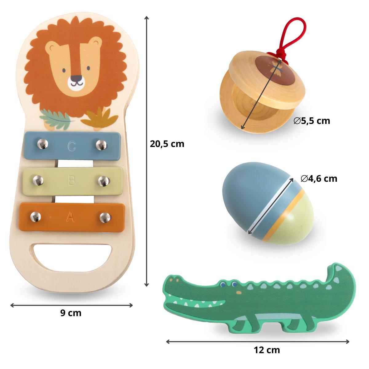 Musikinstrument set Afrika