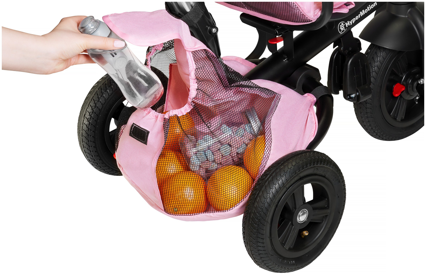 Tobi Velar trehjuling + regnfolie - rosa