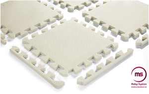 Skumpussel 12 st. - pedagogisk skumgummimatta 120 x 90 x 1.2cm med kant - grå