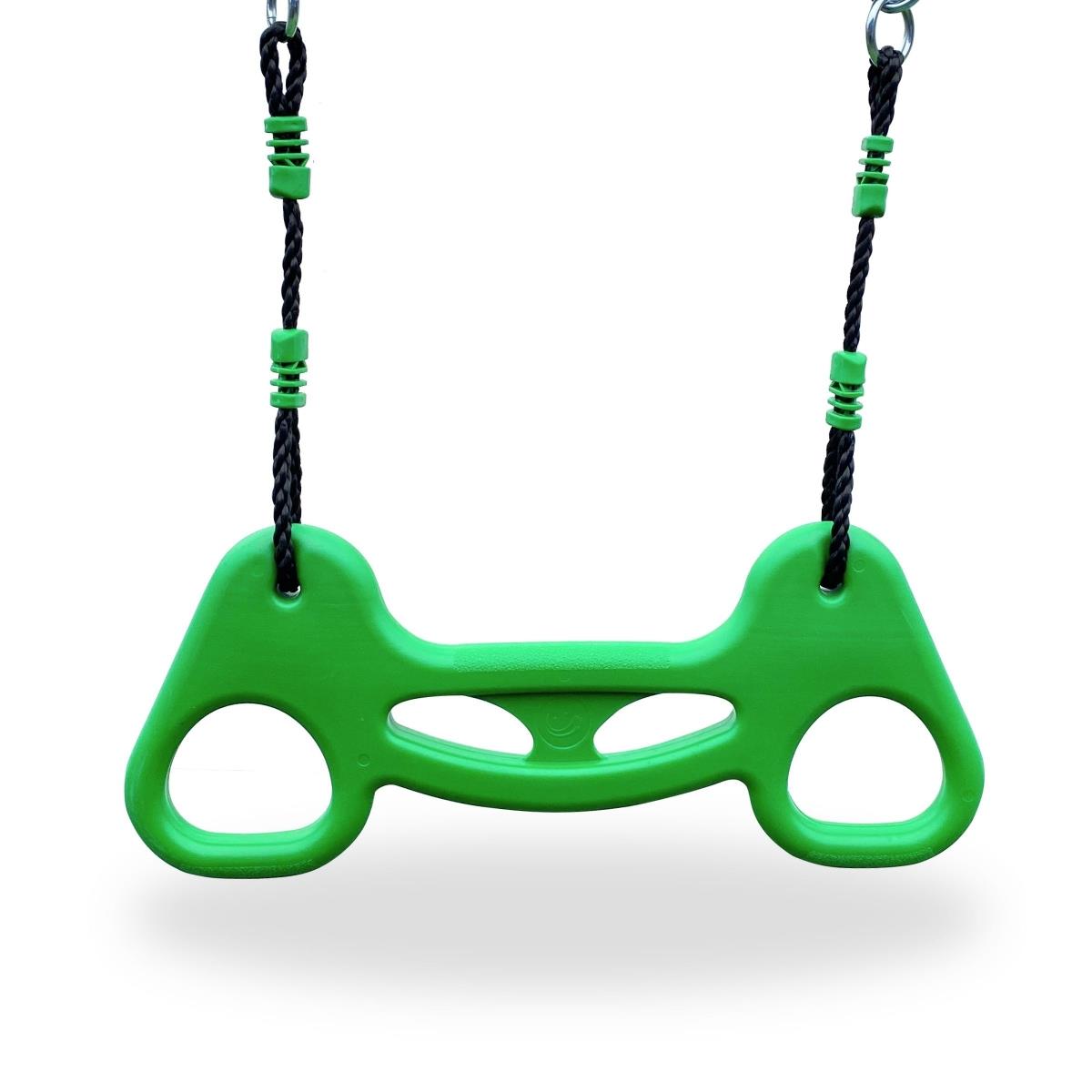 XXL trädgårdslekplats för barn med gunga, gymnastisk trapets och rutschkana