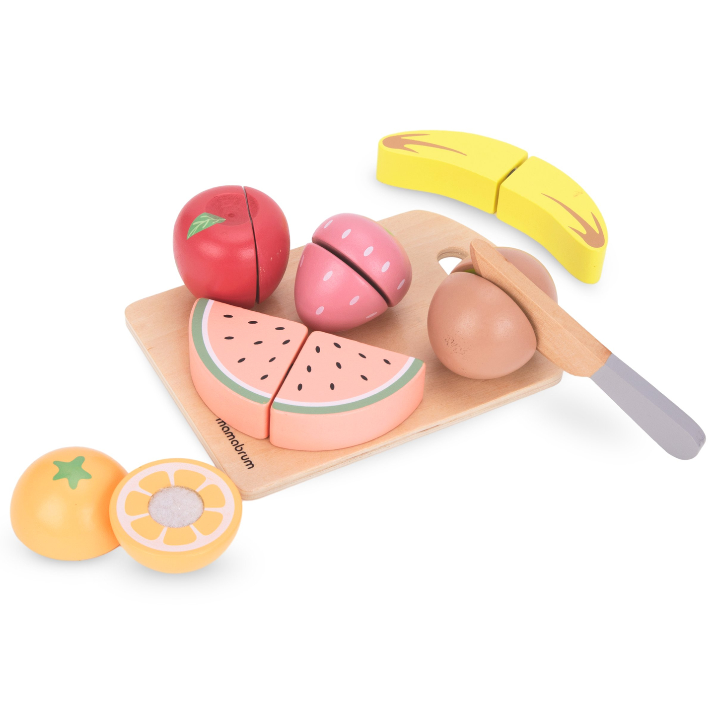 Fruktskärare i trä - set