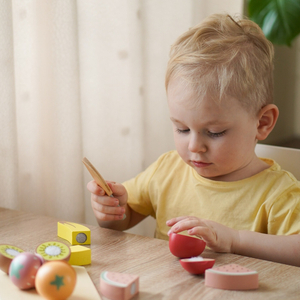 Fruktskärare i trä - set