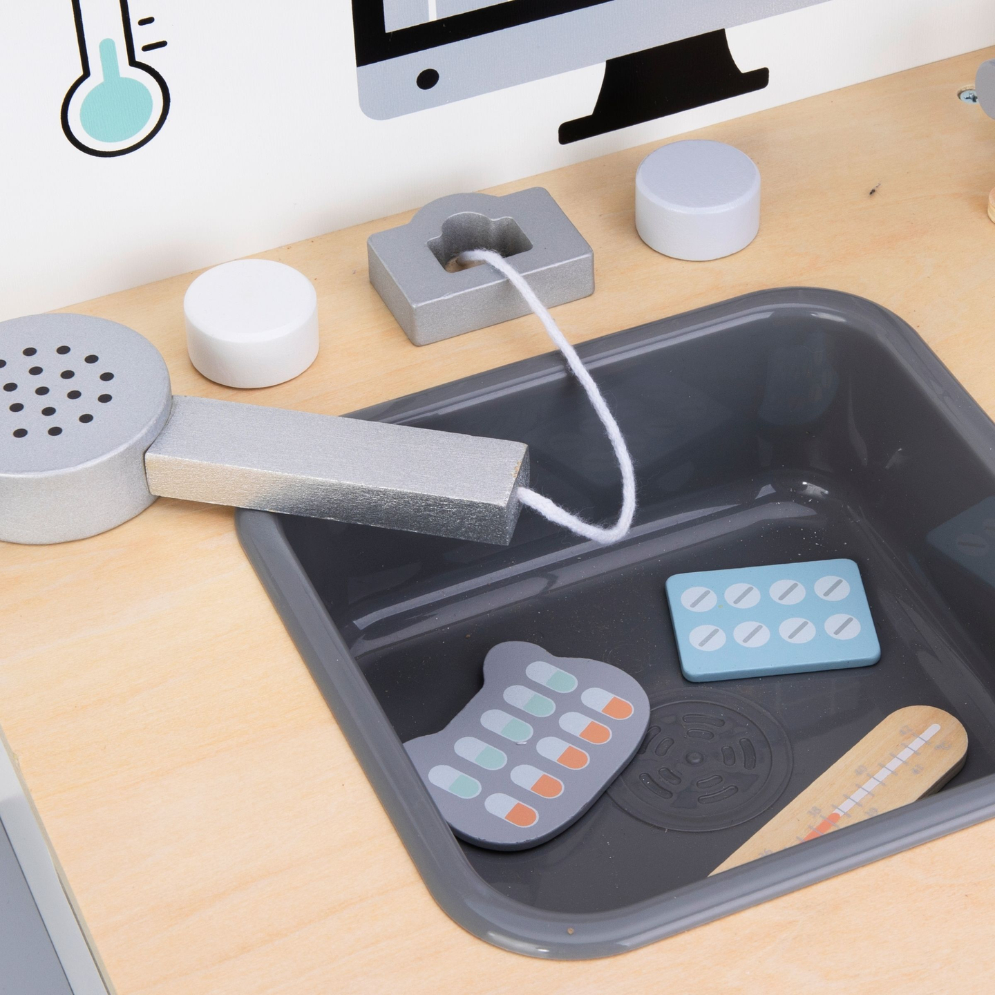 Djursjukhus - set i trä