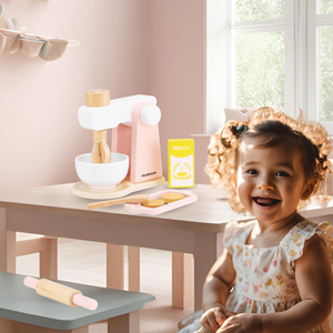 Degblandare i trä med tillbehör, för barn