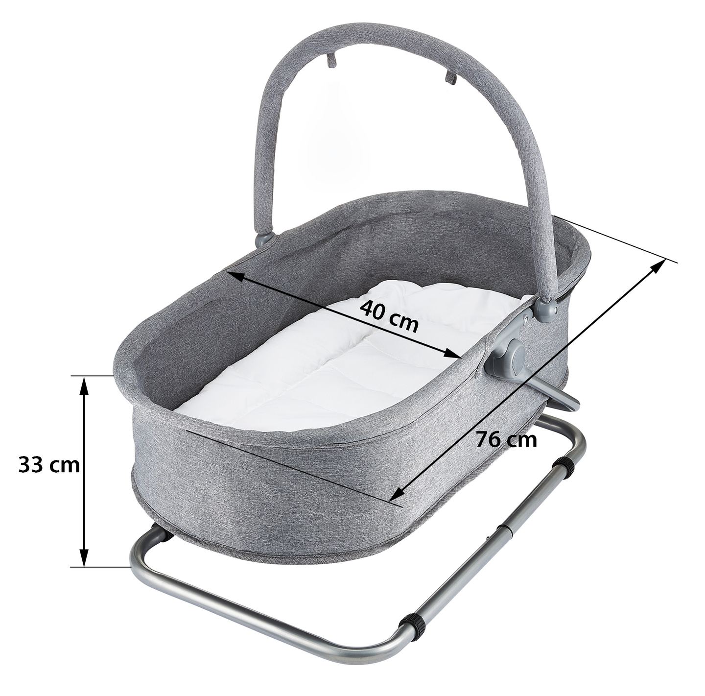 Liggdel + flytkudde + barnsäng 3 i 1 - Moby-System MILA