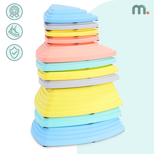 Färgade balanseringsstenar - 11 stycken