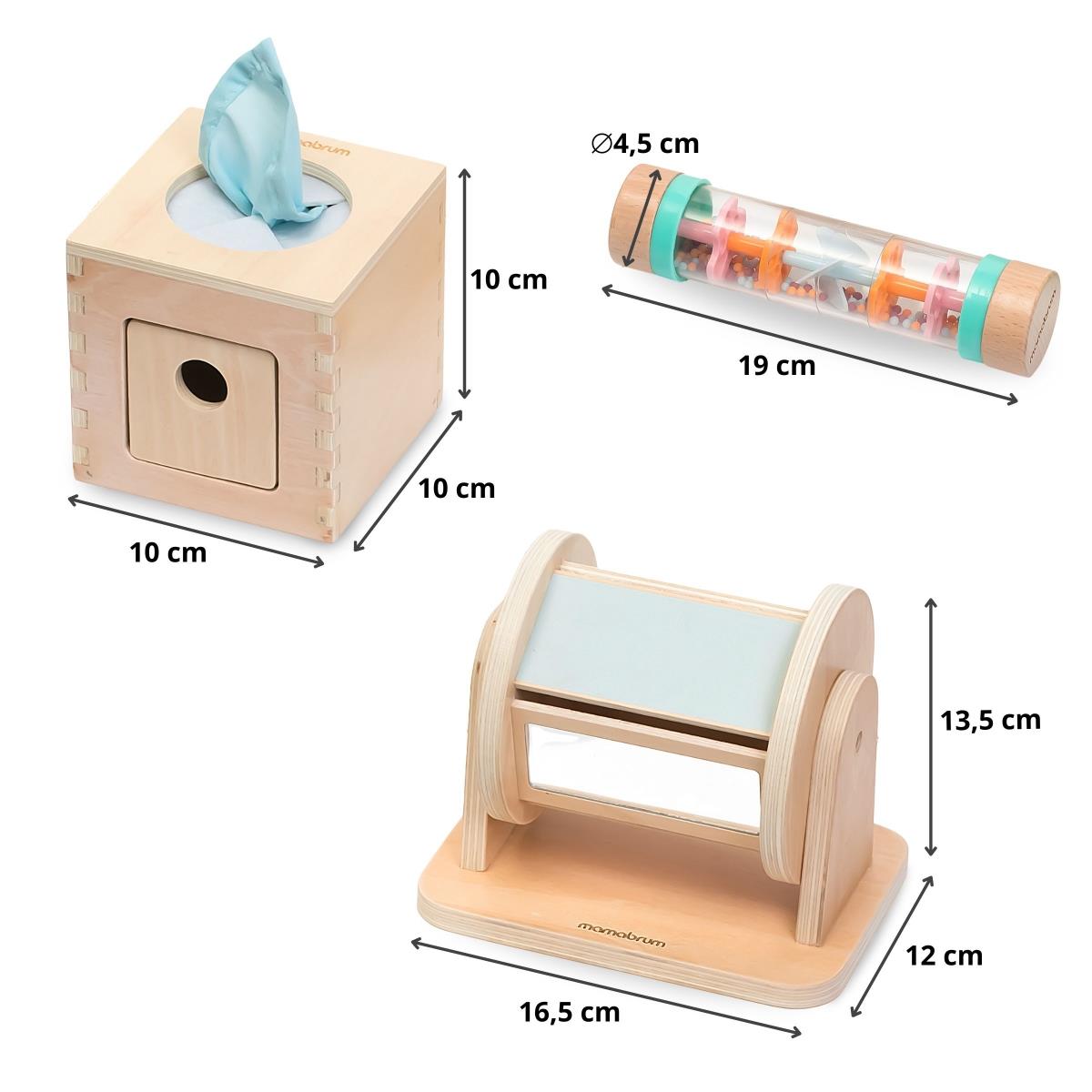 Montessori-leksaksset för småbarn 0-6 månader