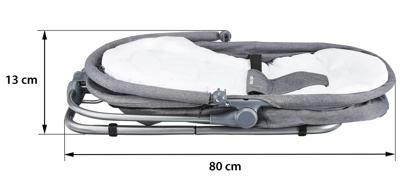 Liggdel + flytkudde + barnsäng 3 i 1 - Moby-System MILA