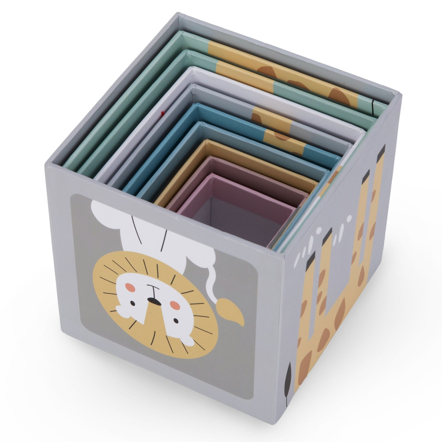 Pusseltorn för barn 10 bitar - siffror och djur