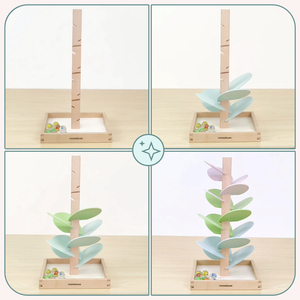 Kulodrom i trä - ljudträd med bollar