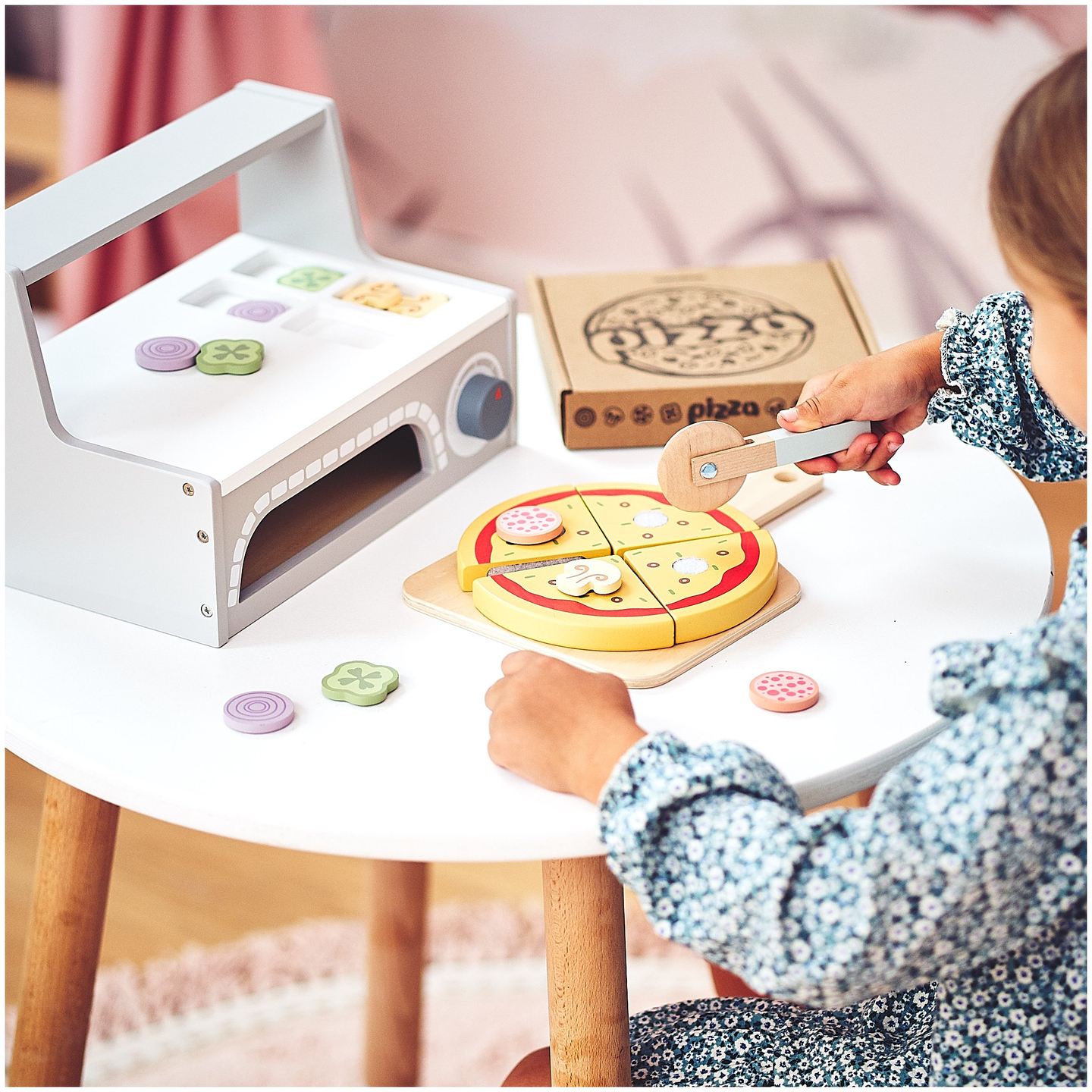 Pizzabakningsset i trä